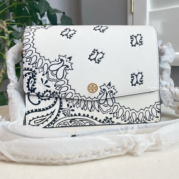 🔥NeW! Tory Burch Robinson Convertible Shoulder Bag Bandana - Picture 7 of 16